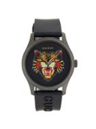 Gucci G-timeless Angry Cat Stainless Steel & Rubber-strap Watch