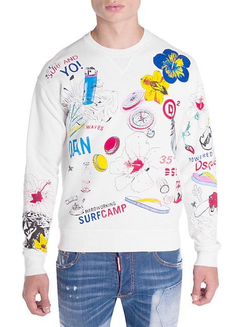 Dsquared2 Hawaii Graphic Sweater