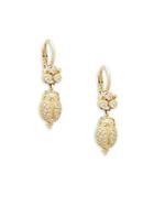 Temple St. Clair Diamond And 18k Yellow Gold Scarab Earrings