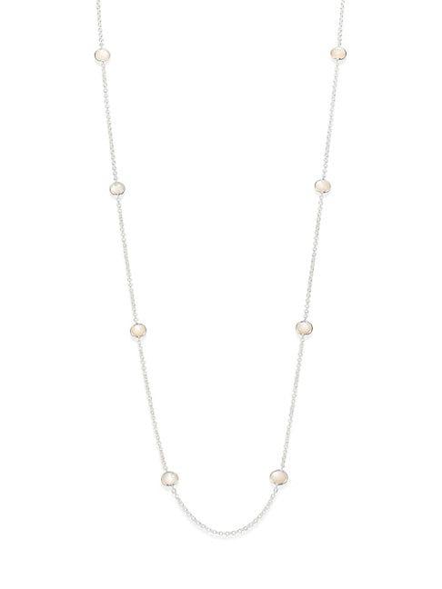 Ippolita Rock Candy Sterling Silver & Mother-of-pearl Long Station Necklace