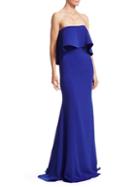 Badgley Mischka Popover Strapless Gown