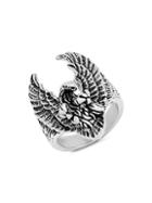 Anthony Jacobs Two-tone Stainless Steel Eagle Ring