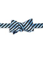 Ike Behar Striped Silk & Cotton-blend Bow Tie