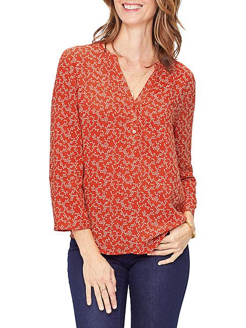 Not Your Daughter's Jeans Print Henley Top
