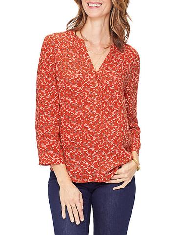 Not Your Daughter's Jeans Print Henley Top