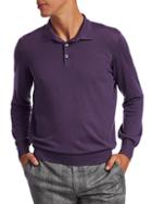 Brunello Cucinelli Wool & Cashmere Polo Sweater