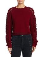 Jonathan Simkhai Ruffled Cropped Sweater