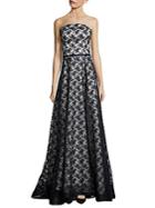 Peserico Tina Strapless Lace Gown