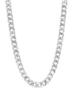 Effy Sterling Silver Flat Curb Chain Necklace