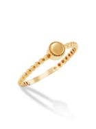 Saks Fifth Avenue 14k Yellow Gold Beaded Band Ring