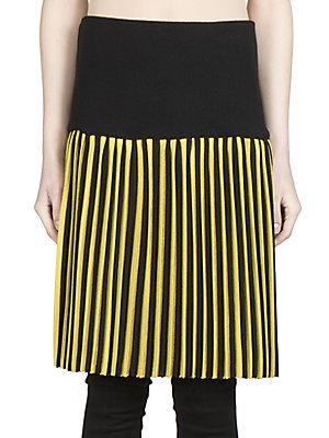 Givenchy Pleated Striped Skirt