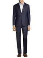 Michael Kors Collection Standard-fit Windowpane Check Wool Suit