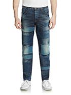 Hudson Slouchy Skinny Patchwork Jeans