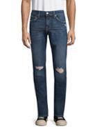 7 For All Mankind Paxtyn Ripped Slim Straight Jeans