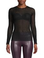 Wolford Perforated Crewneck Sweater