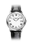Raymond Weil Tradition Croc-embossed & Stainless Steel Leather Strap Watch