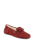 Tod's Shearling-lined Suede Moccasins