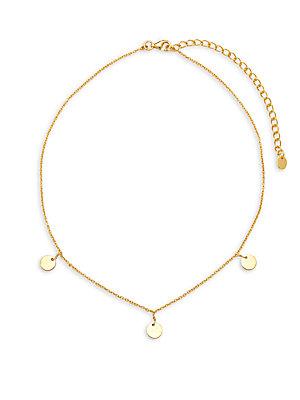 Argento Vivo 18k Yellow Gold-plated Disc Choker Necklace