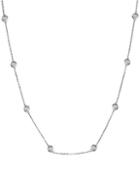 Saks Fifth Avenue 14k White Gold & Diamond By The Yard Necklace