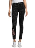 Joe's Embroidered Floral Ankle Jeans