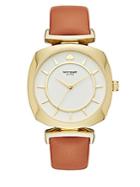 Kate Spade New York Barrow Stainless Steel Leather Strap Watch