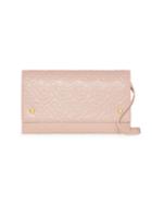 Burberry Hazelmere Embossed Leather Convertible Wallet