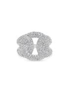 Sterling Forever Linked Knot Sterling Silver & Crystal Ring