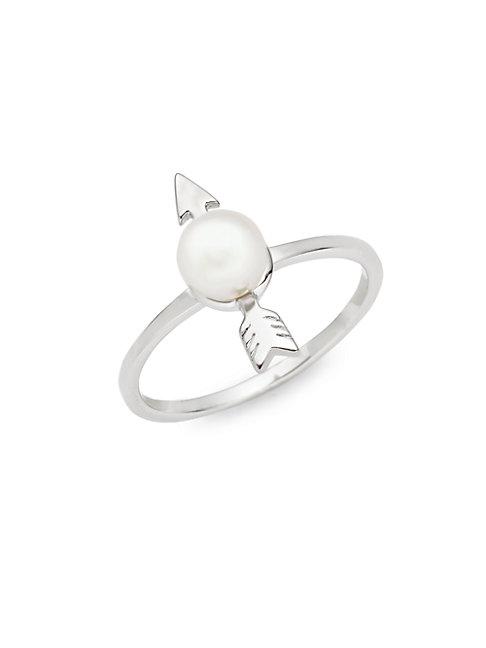 Majorica 6mm Faux Pearl & Sterling Silver Ring