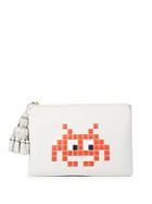 Anya Hindmarch Georgiana Space Invaders Leather Pouch