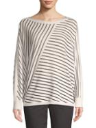 Lafayette 148 New York Directional Striped Top