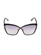 Tom Ford 68mm Oversized Cat Eye Sunglasses