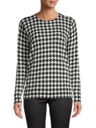 Saks Fifth Avenue Houndstooth Cashmere Sweater