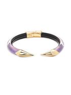 Alexis Bittar Mirror Lucite & 10k Gold-plated Hinged Bracelet