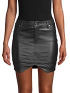 Rta Leather Mini Skirt