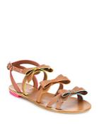 Sophia Webster Samara Faux-leather Bow Flat Sandals