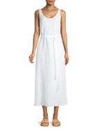 Eileen Fisher Organic Linen & Tencel Scoopneck Dress