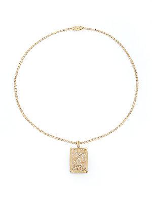 Alor Petra 18k Yellow & Rose Gold Diamond Pendant Necklace