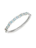 Jude Frances Encore Sterling Silver Provence Round Stone Bangle