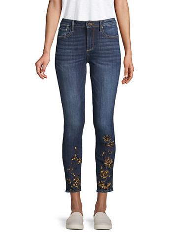 Driftwood Embroidered Floral Jeans