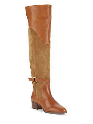 Chlo Lenny Suede Leather Knee-high Boots