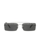 Miu Miu 58mm Glittered Rectangular Sunglasses