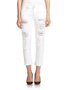 7 For All Mankind Distressed Relaxed Skinny Jeans