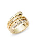 Saks Fifth Avenue Crystal Glinting Ring
