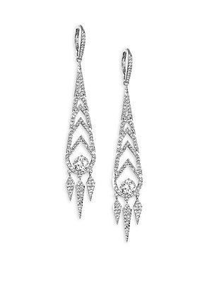 Adriana Orsini Stella Crystal Geometric Drop Earrings