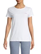 Saks Fifth Avenue Short-sleeve Embroidered Cotton Tee