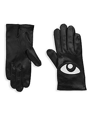 Maison Fabre Eye Leather Gloves