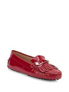 Tod's Leather Moc Toe Penny Loafers