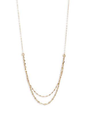 Lana Jewelry 14k Textured Gold Necklace