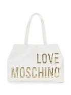 Love Moschino Metallic Logo Tote