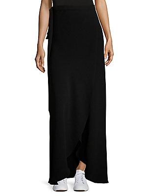Theory Amaning Admiral Crepe Wrap Maxi Skirt